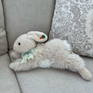 Plush Bunny with Green Bow
